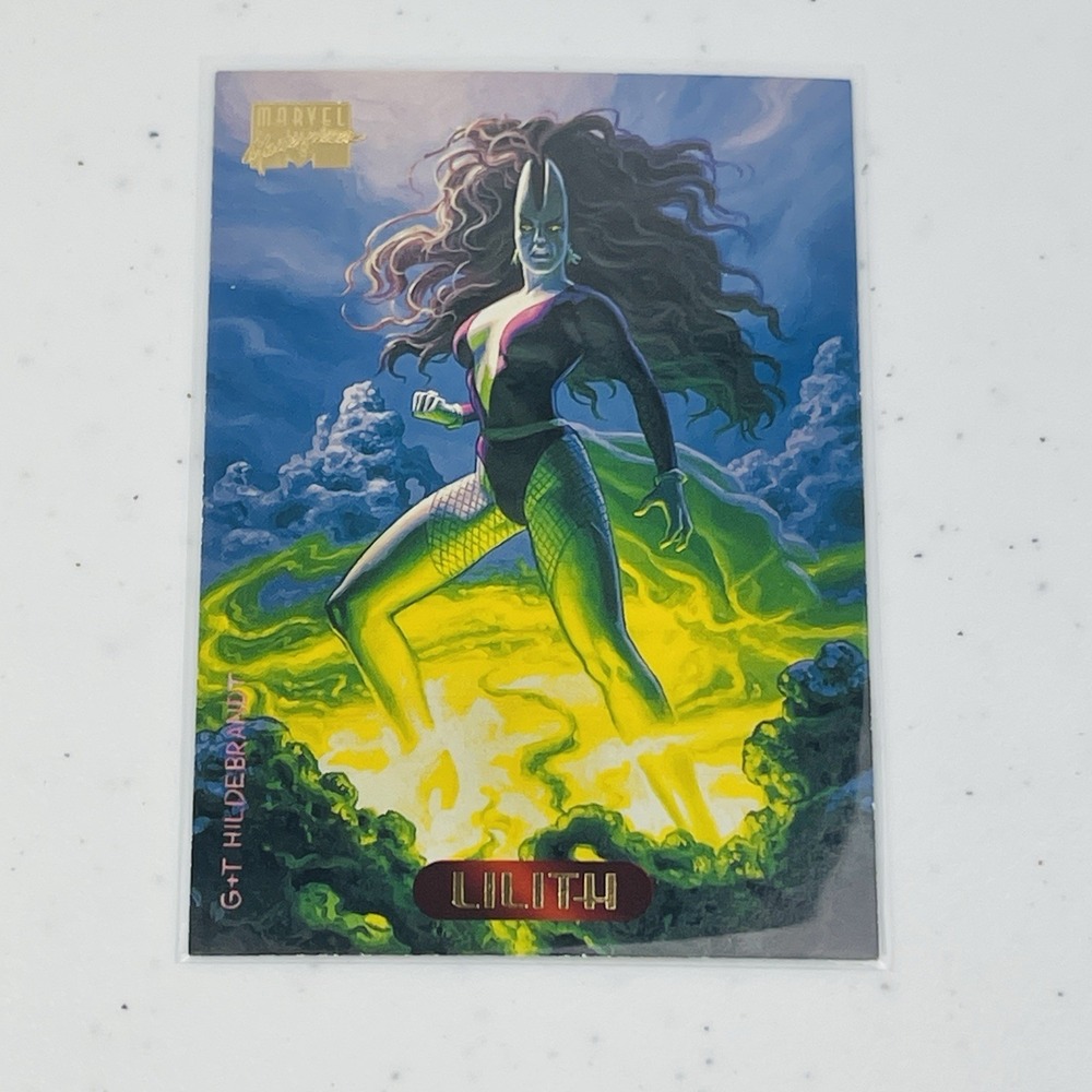 1994 Fleer Marvel Masterpieces Lilith 67 Hildebrandt Trading Card